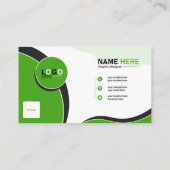 Persoonlijk visitekaartje ontwerp, (Achterkant)