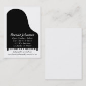 Persoonlijk - Visitekaartje Piano (Voorkant / Achterkant)
