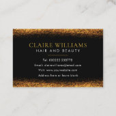 Persoonlijk Visitekaartje voor Black and Gold Clas (Achterkant)