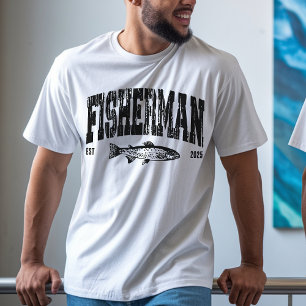 Persoonlijk visserhemd, viscadeau voor vader t-shirt