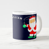 Persoonlijk visvakantiegeschenk grote koffiekop (Voorkant rechts)