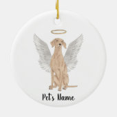 Persoonlijk vizsla condoleance-herdenking keramisch ornament (Achterkant)