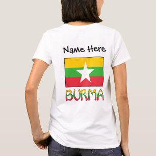 Persoonlijk vlag Burma en Myanmar  T-shirt
