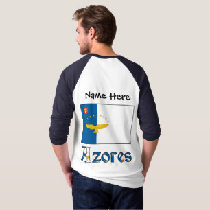 Persoonlijk vlag van de Azoren Azoriaans  T-shirt