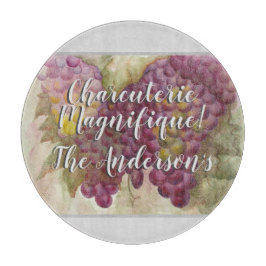 Persoonlijk vlees- en kaasplankje voor wijnliefheb snijplank