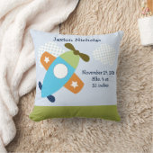 Persoonlijk vliegtuig dat vlucht neemt kussen (Deken)