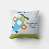 Persoonlijk vliegtuig dat vlucht neemt kussen (Voorkant)