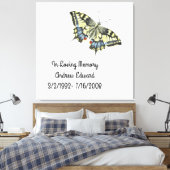 Persoonlijk Vlinderherdenking Canvas Afdruk (Insitu (Slaapkamer))
