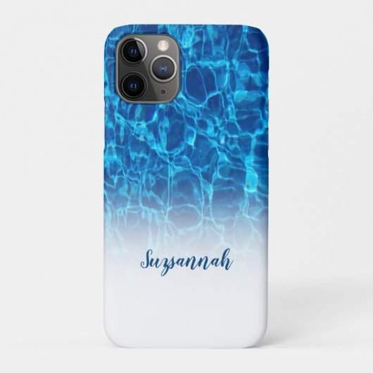 Persoonlijk voeg een naam toe voor de Sparking Blu Case-Mate iPhone Case (Achterkant)