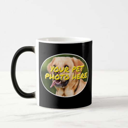 Persoonlijk - voeg hier uw foto van uw hond toe -  magische mok (Links)
