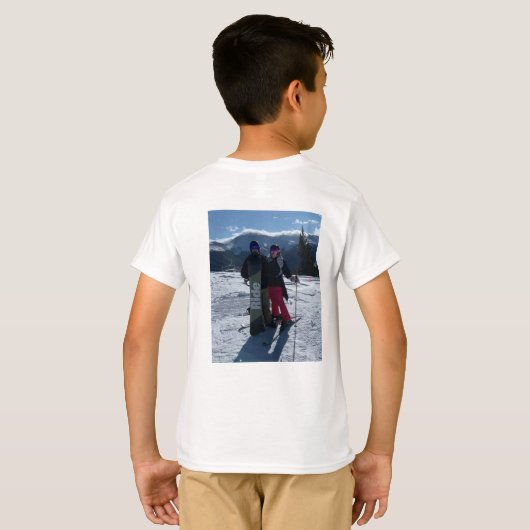 Persoonlijk voeg je eigen foto T-Shirt toe (Achterkant volledig)