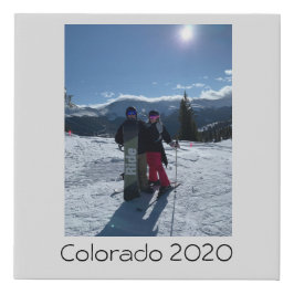 Persoonlijk voeg je eigen foto toe imitatie canvas print