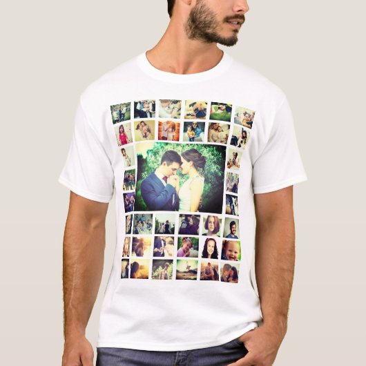 Persoonlijk voeg je eigen foto toe t-shirt (Voorkant)