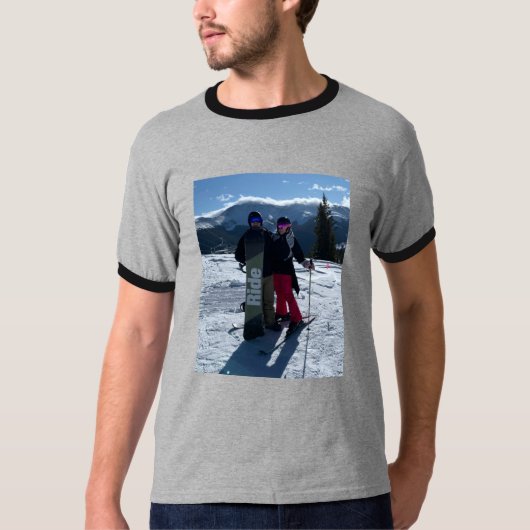 Persoonlijk voeg je eigen foto toe t-shirt (Voorkant)