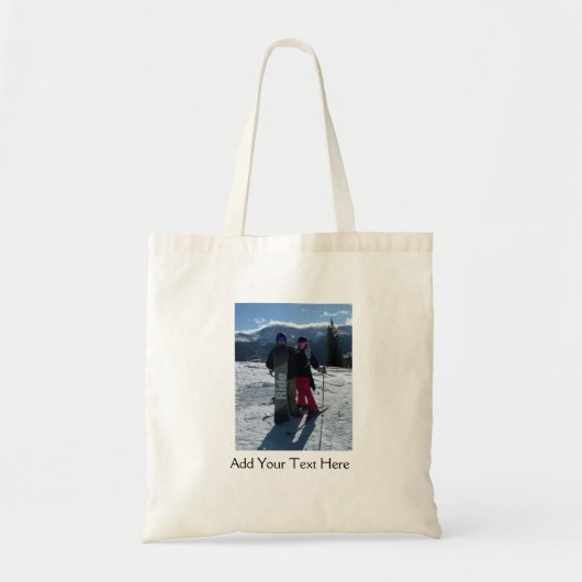 Persoonlijk voeg je eigen foto toe tote bag (Voorkant)