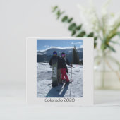 Persoonlijk voeg je eigen fotoplatte kaart toe (Staand voorkant)