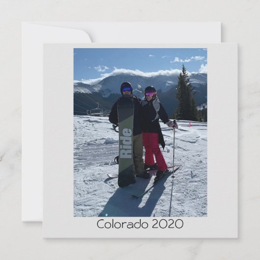 Persoonlijk voeg je eigen fotoplatte kaart toe (Voorkant)