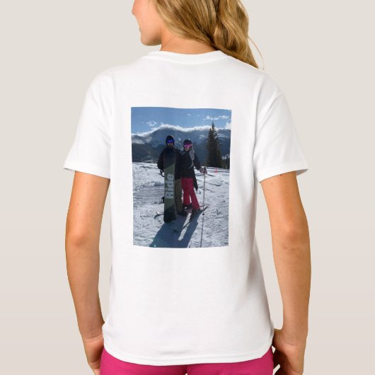 Persoonlijk voeg je foto aan de voorzijde toe t-shirt (Achterkant)