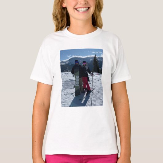Persoonlijk voeg je foto aan de voorzijde toe t-shirt (Voorkant)