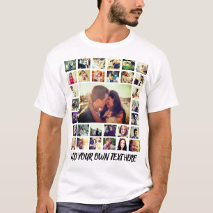 Persoonlijk voeg uw eigen foto en tekst toe t-shirt