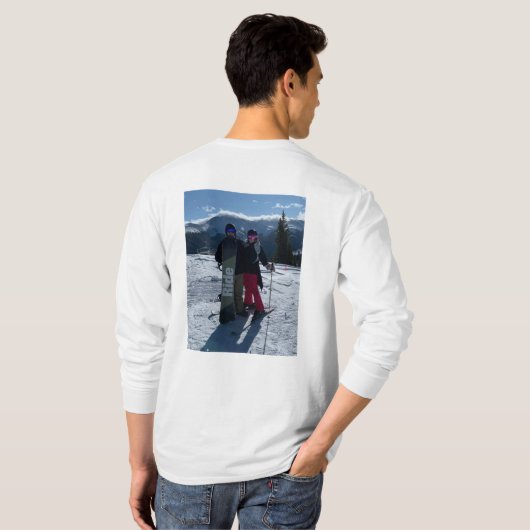 Persoonlijk voeg uw eigen foto-Mannen toe T-shirt (Achterkant volledig)
