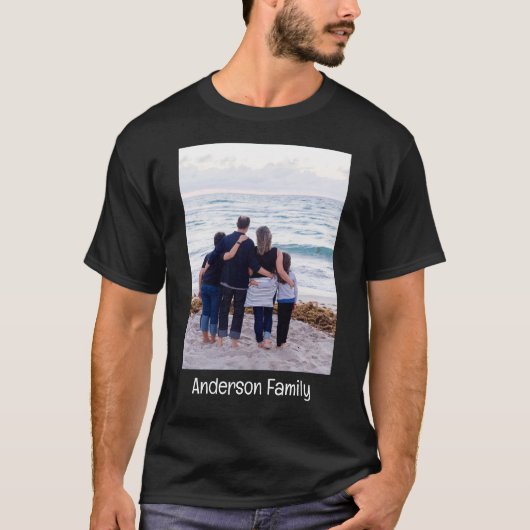 Persoonlijk voeg uw foto en tekst toe t-shirt (Voorkant)