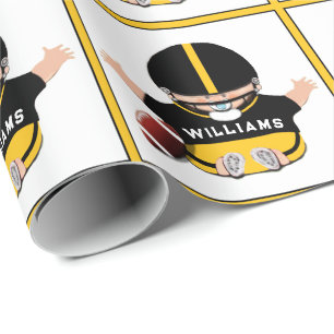 Persoonlijk voetbal cadeau voor baby cadeaupapier