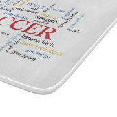 Persoonlijk, Voetbal coach Dank u in woorden Snijplank (Hoek)