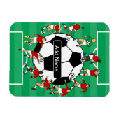 Persoonlijk voetbal en spelers magneet (Horizontaal)