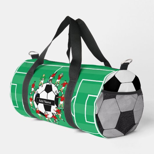 Persoonlijk voetbal en spelers plunjezak (Rechterhoek)