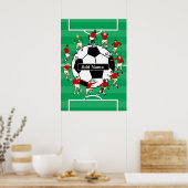 Persoonlijk voetbal en spelers poster (Keuken)