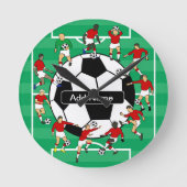 Persoonlijk voetbal en spelers ronde klok (Voorkant)