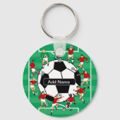 Persoonlijk voetbal en spelers sleutelhanger (Voorkant)