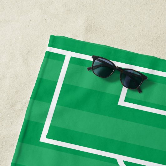 Persoonlijk voetbal en spelers strandlaken (In situ)