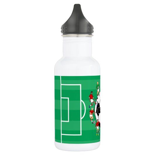 Persoonlijk voetbal en spelers waterfles (Links)