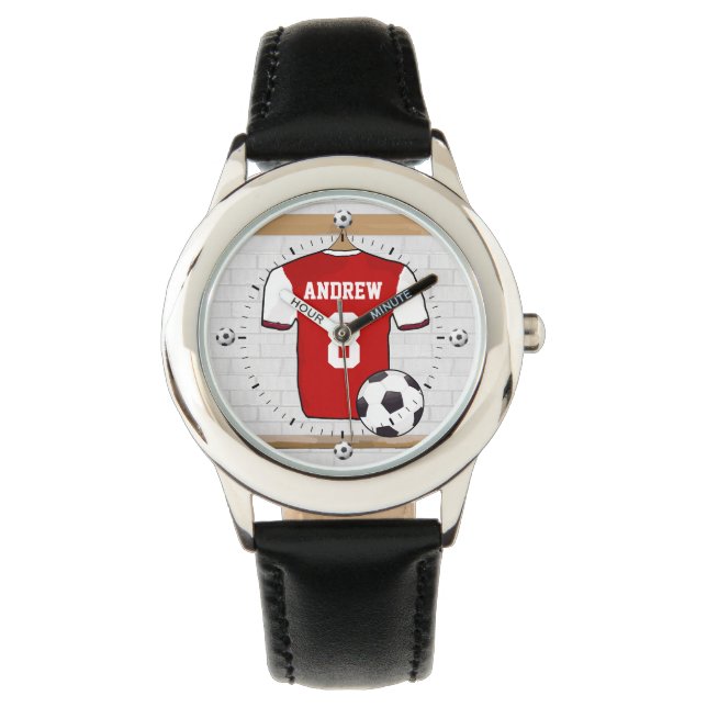 Persoonlijk voetbal football jersey horloge (Voorkant)