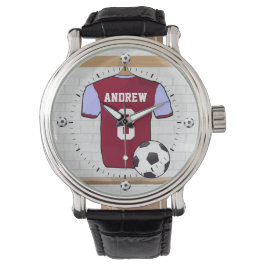 Persoonlijk voetbal football jersey horloge