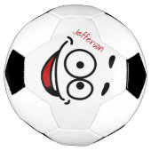 Persoonlijk Voetbal grappig gezicht (Gedraaid)