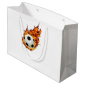 Persoonlijk Voetbal op brand Groot Cadeauzakje (Achterkant Gekanteld)