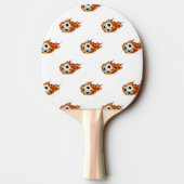 Persoonlijk Voetbal op brand Tafeltennisbatje (Achterkant)