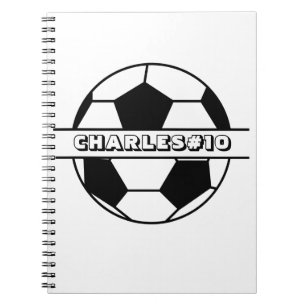 Persoonlijk Voetbal Spiraal Foto Notitieboek