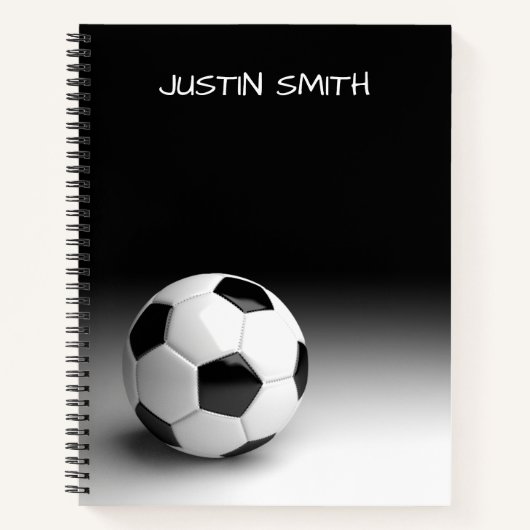Persoonlijk Voetbal Spiral Notebook Notitieboek (Voorkant)