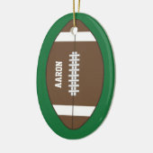 Persoonlijk voetbal sportcadeau ornament (Links)