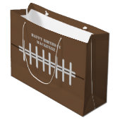 Persoonlijk Voetbal Thema Groot Cadeauzakje (Voorkant Gekanteld)