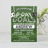 Persoonlijk Voetbal Verjaardagsfeest Kaart (Staand voorkant)