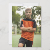 Persoonlijk Voetbal Verjaardagsfeest Kaart (Achterkant)