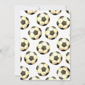 Persoonlijk Voetbal Verjaardagsfeest Kaart (Achterkant)