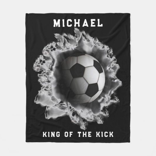 Persoonlijk Voetbalcadeau Fleece Deken (Voorkant)