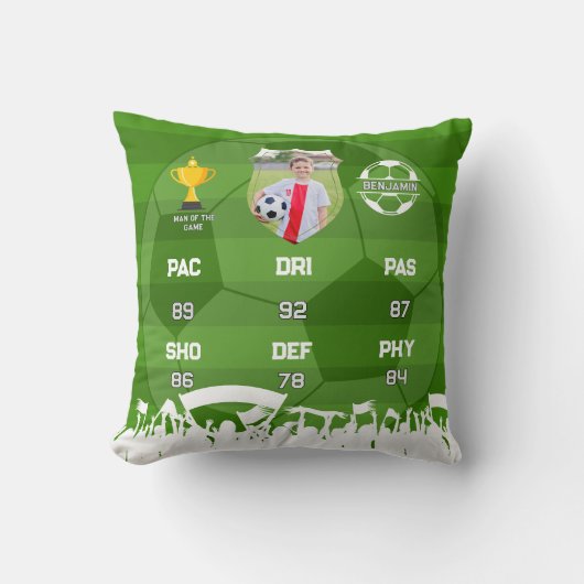 Persoonlijk Voetbalcadeau voor Kinderen, Aangepast Kussen (Voorkant)