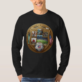 Persoonlijk voetbalfamilie-shirt t-shirt